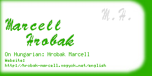 marcell hrobak business card